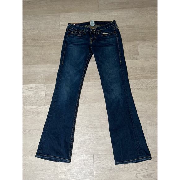 y2k grunge streetwear rodeo western cowgirl True Religion tony bootcut jeans 28 - Picture 3 of 12